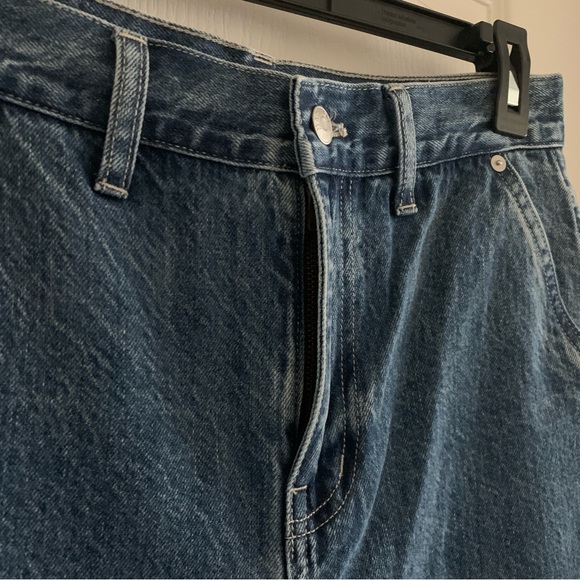 Women’s 26 MADEWELL Baggy Straight Jeans in Ensenada Wash Twisted Seam NWT - Picture 4 of 10